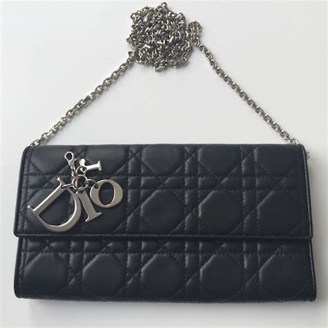 christian dior wallet with chain|dior woc.